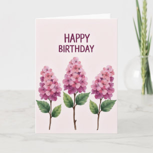Vibrant Fuchsia Birthday Card