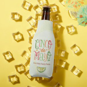 Vibrant Fun Cinco de Mayo Party Bottle Cooler