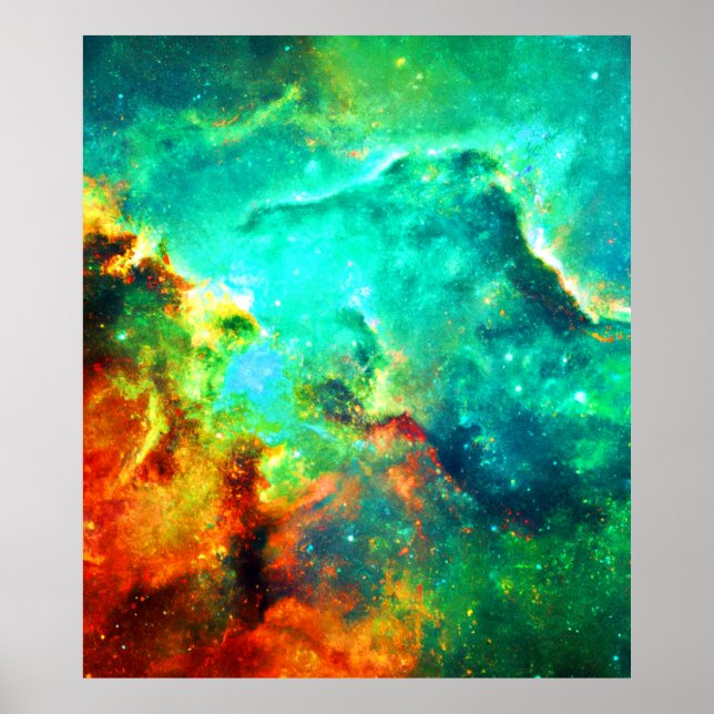 Vibrant Galaxy Canvas Art Poster (Front)