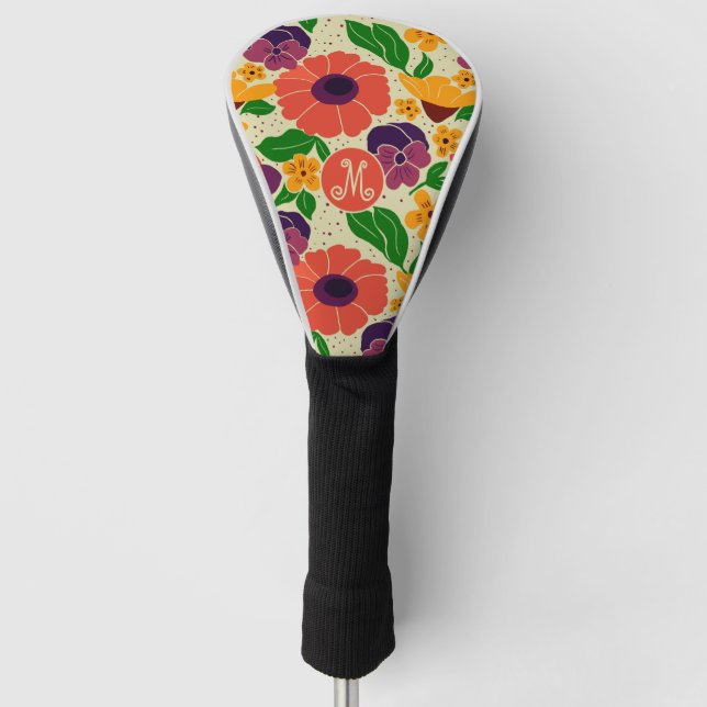 Vibrant Garden Golf Head Cover (Front)