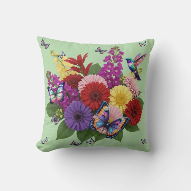  Vibrant Garden pillow (Front)