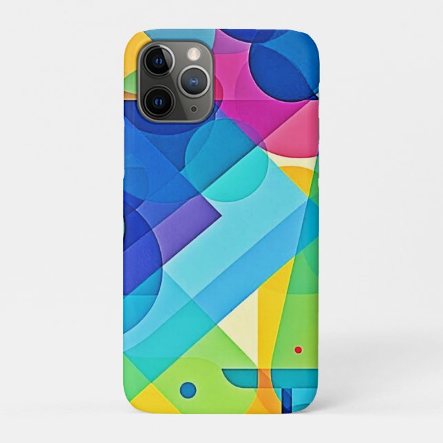 Vibrant Geometric Abstract Case-Mate iPhone Case (Back)