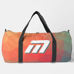 Vibrant Geometric Abstract Custom Initial Weekend Duffle Bag