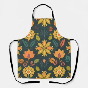 Vibrant Geometric Apron - Natural Elements Design