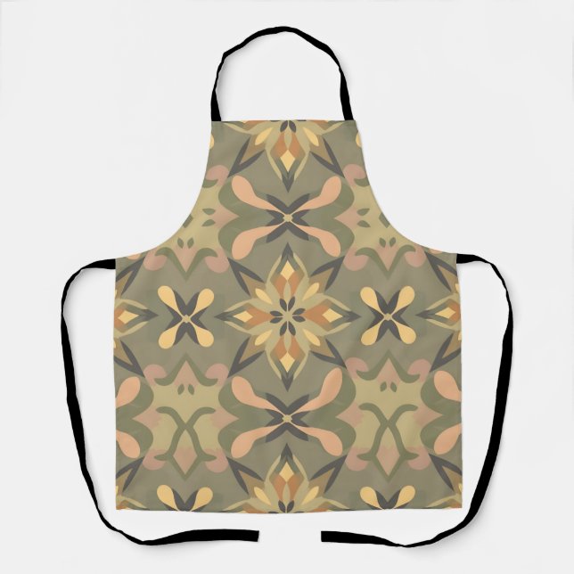 Vibrant Geometric Apron - Soft Colour Decor (Front)