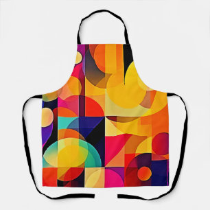 Vibrant Geometric Harmony Apron