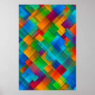 Vibrant Geometric Harmony Poster