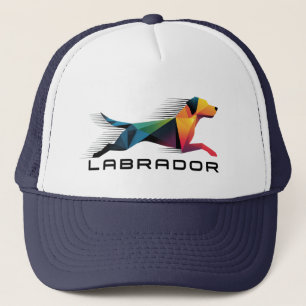Vibrant Geometric Labrador – Fire & Ice - Gorra Trucker Hat