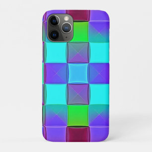 Vibrant Geometric Light Waves iPhone 11 Pro Case