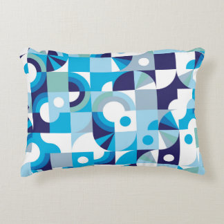 Vibrant Geometric: Modern Seamless Accent Pillow