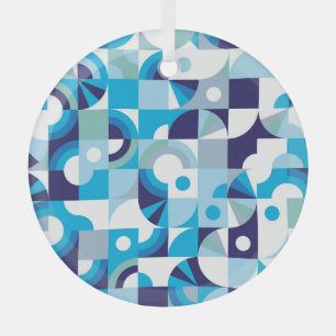 Vibrant Geometric: Modern Seamless Glass Ornament