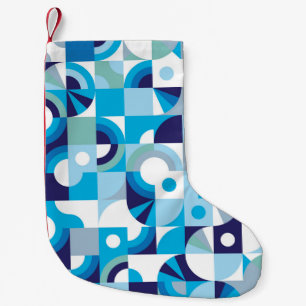 Vibrant Geometric: Modern Seamless Small Christmas Stocking