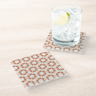 Vibrant Geometric Motif Coaster