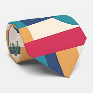 Vibrant Geometric Neck Tie