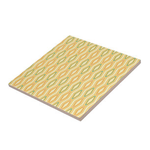 Vibrant geometric pattern with hexagonal shapes tile