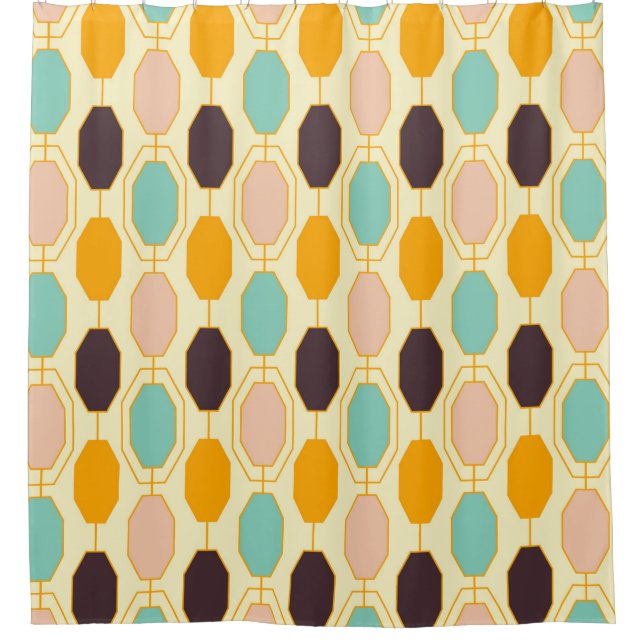 Vibrant geometric pattern with rows of octagonal s (Front)