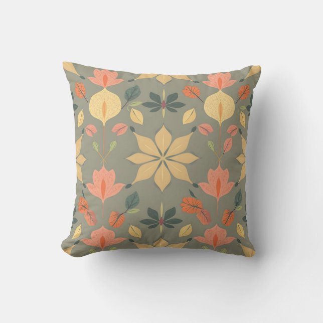 Vibrant Geometric Pillow - Elegant Home Decor (Front)