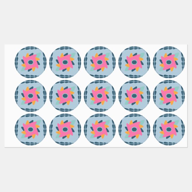 Vibrant Geometric Tile Design (Sheet)