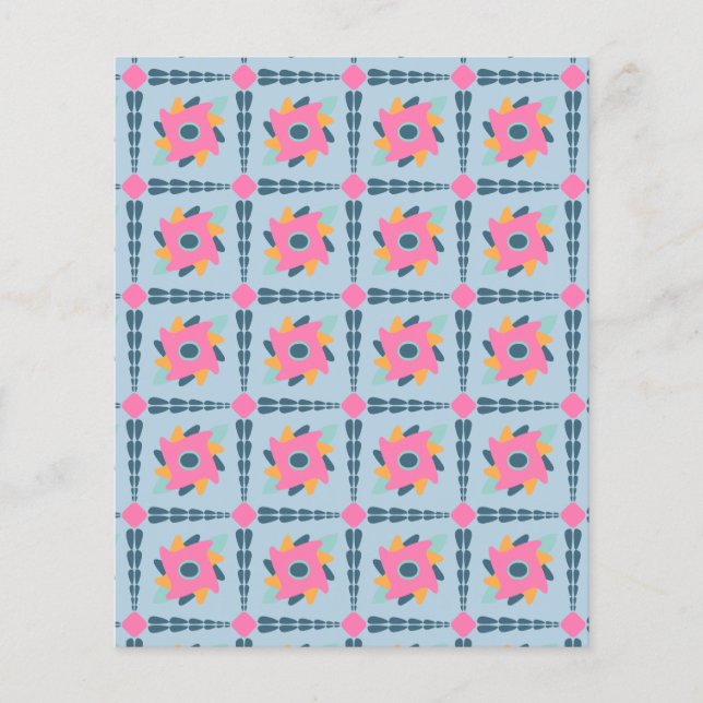 Vibrant Geometric Tile Design Flyer (Front)