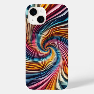 Vibrant Geometric Vortex Phone Case - Colourful 