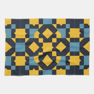 🎨✨ Vibrant Geometry Colour Burst Abstract Kitchen Towel