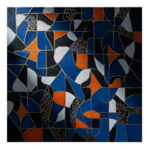 Vibrant Geometry Poster