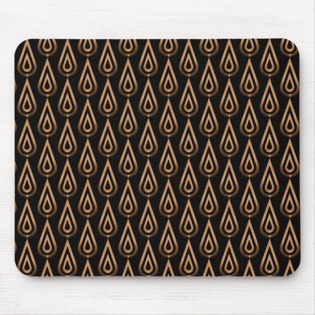 Vibrant Gold Flickering Flames Mousepad (Front)