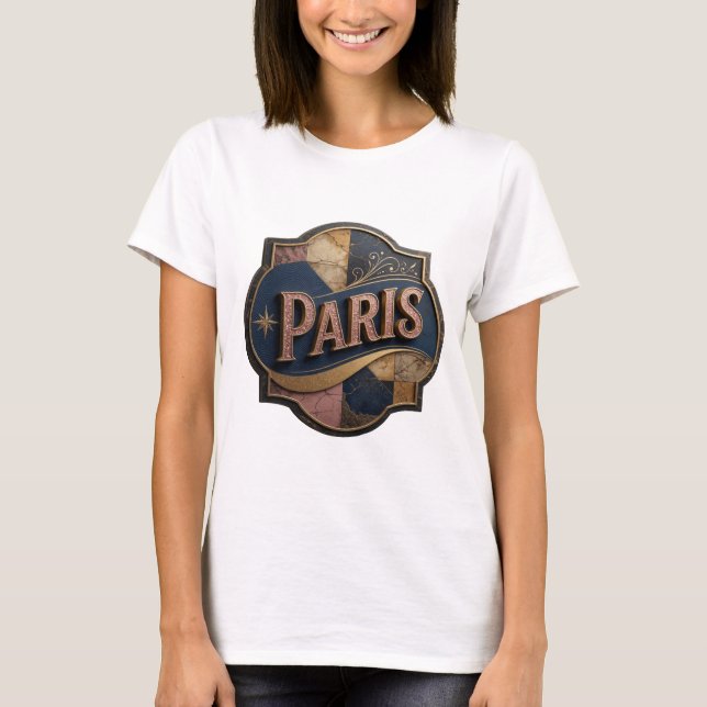 Vibrant Gold PARIS Tee (Front)