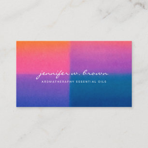 Vibrant Gradient Sunset Business Card