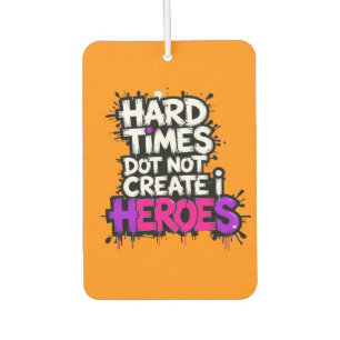 Vibrant Gradient Typographical Create Heroes Air Freshener