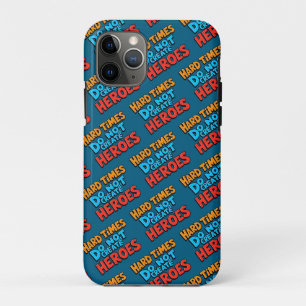 Vibrant Gradient Typographical Create Heroes iPhone 11 Pro Case