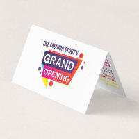 Vibrant Grand Opening Ceremony With Map/Photo Card