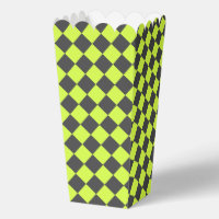 Vibrant Green and Grey Diamond Chequered Pattern