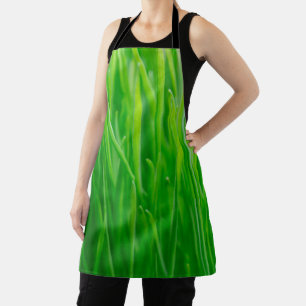 Vibrant Green Fresh Wheatgrass Apron