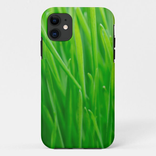 Vibrant Green Fresh Wheatgrass  Case-Mate iPhone Case (Back)