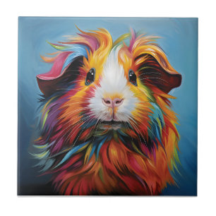Vibrant Guinea Pig Tile