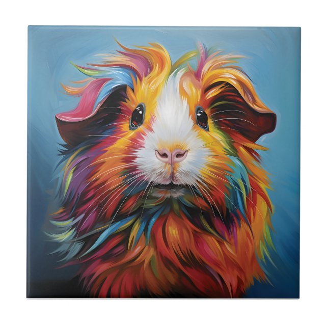Vibrant Guinea Pig Tile (Front)