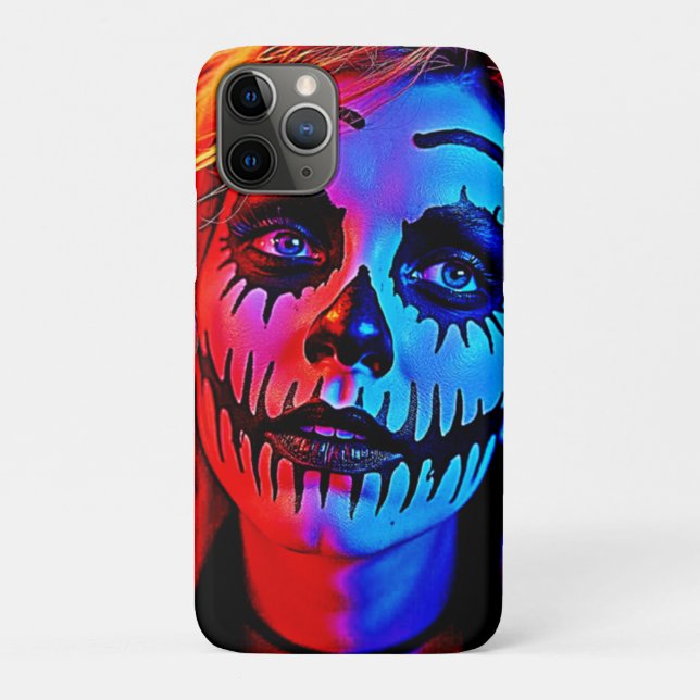 Vibrant Halloween Makeup Art Case-Mate iPhone Case (Back)