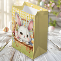 Vibrant Happy Easter in a Yellow background