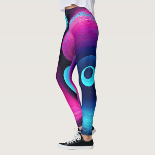 Vibrant Harmony Modern Interpretation of Yin Yan Leggings