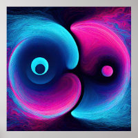Vibrant Harmony Modern Interpretation of Yin Yan