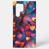 Vibrant Heart-Shaped Bokeh Lights – Dreamy Mobile 