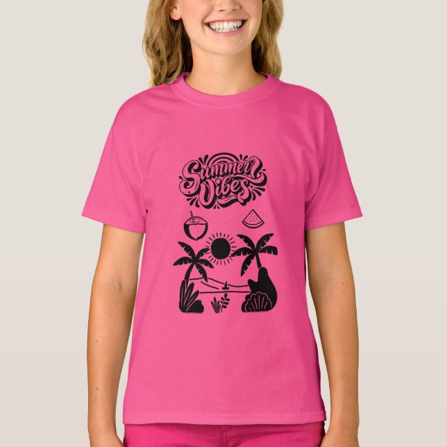  Vibrant Hello Summer   T-Shirt (Front)