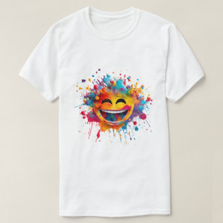 Vibrant Holi Splash Graphic Tee