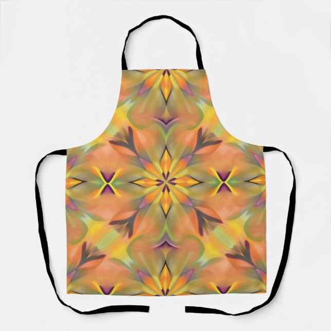 Vibrant Home Decor Apron - Soft Colour Digital Pri (Front)