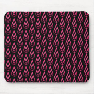 Vibrant Hot Pink Flickering Flames Mousepad