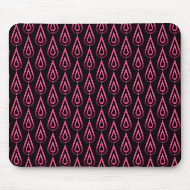 Vibrant Hot Pink Flickering Flames Mousepad (Front)