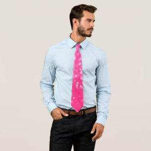Vibrant Hot Pink Glitter Sparkle Texture Photo Tie