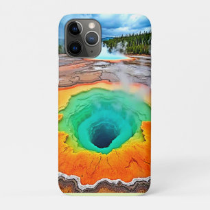 Vibrant Hot Spring: Earth's Wonder Art iPhone 11 Pro Case