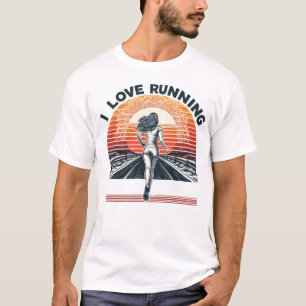 Vibrant I Love Running T-Shirt